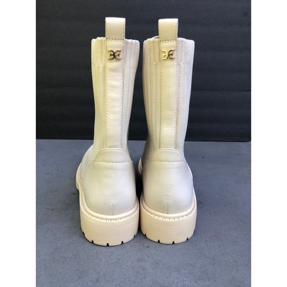 Sam Edelman Womens Lydell Combat Boot 5 Modern Ivory Size 10 - Picture 3 of 8